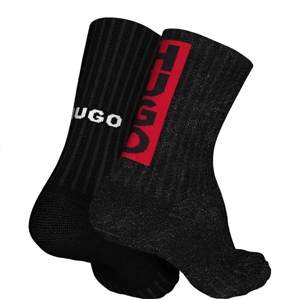 

Носки HUGO Qs Rib Faded Cc 2 шт, черный