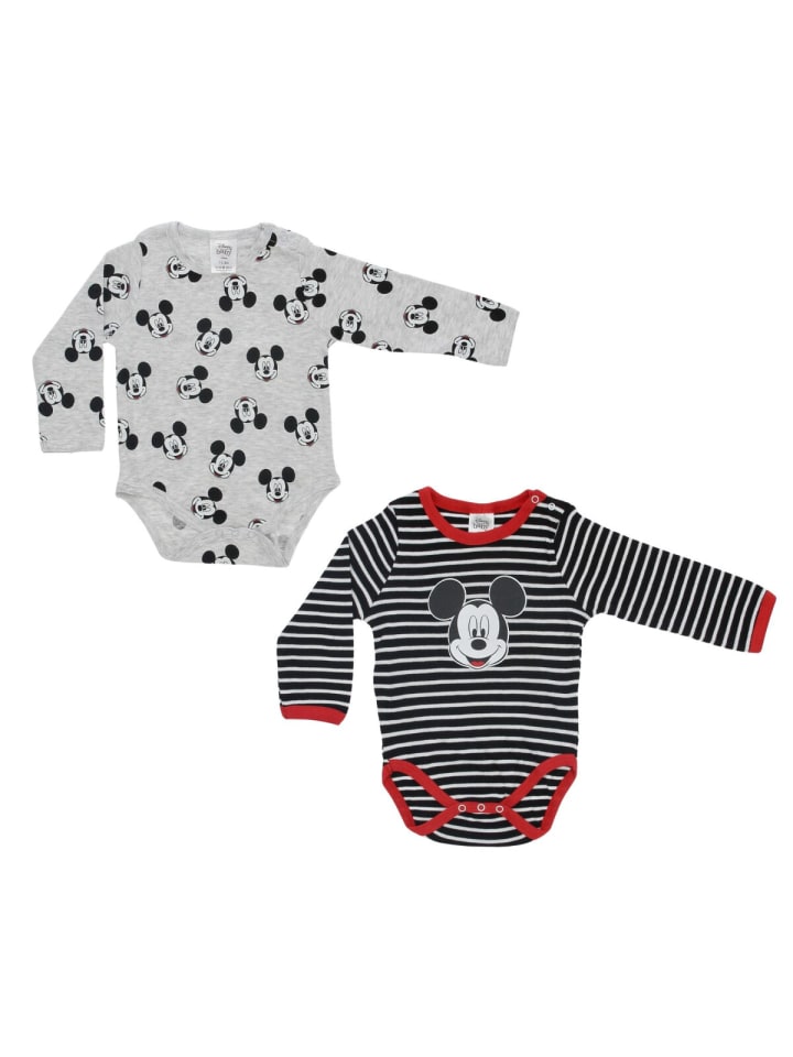 

Disney Mickey Mouse Комплект из двух детских боди и комбинезонов Disney с изображением Микки Мауса, разноцветные
