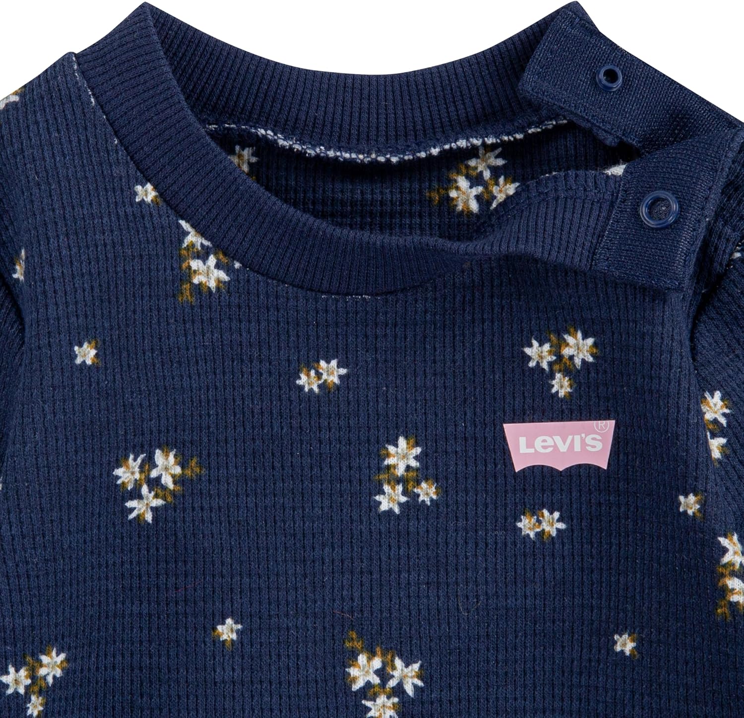 Комбинезон унисекс для малышей Levi's вафельной вязки, Peacoat — фото 4