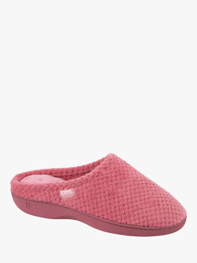 Женские тапочки из махрового мула isotoner для попкорна totes, цвет Bright Pink — фото 4