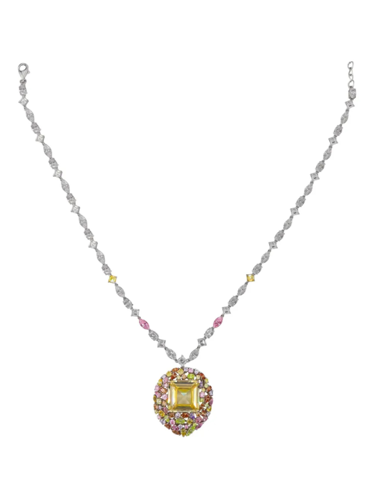 

Ожерелье из георгинов Juwelina Paris, серебряный