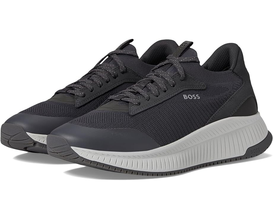 

Кроссовки BOSS Modern Knit Structure Running Sneakers, угольный, Серый, Кроссовки BOSS Modern Knit Structure Running Sneakers, угольный