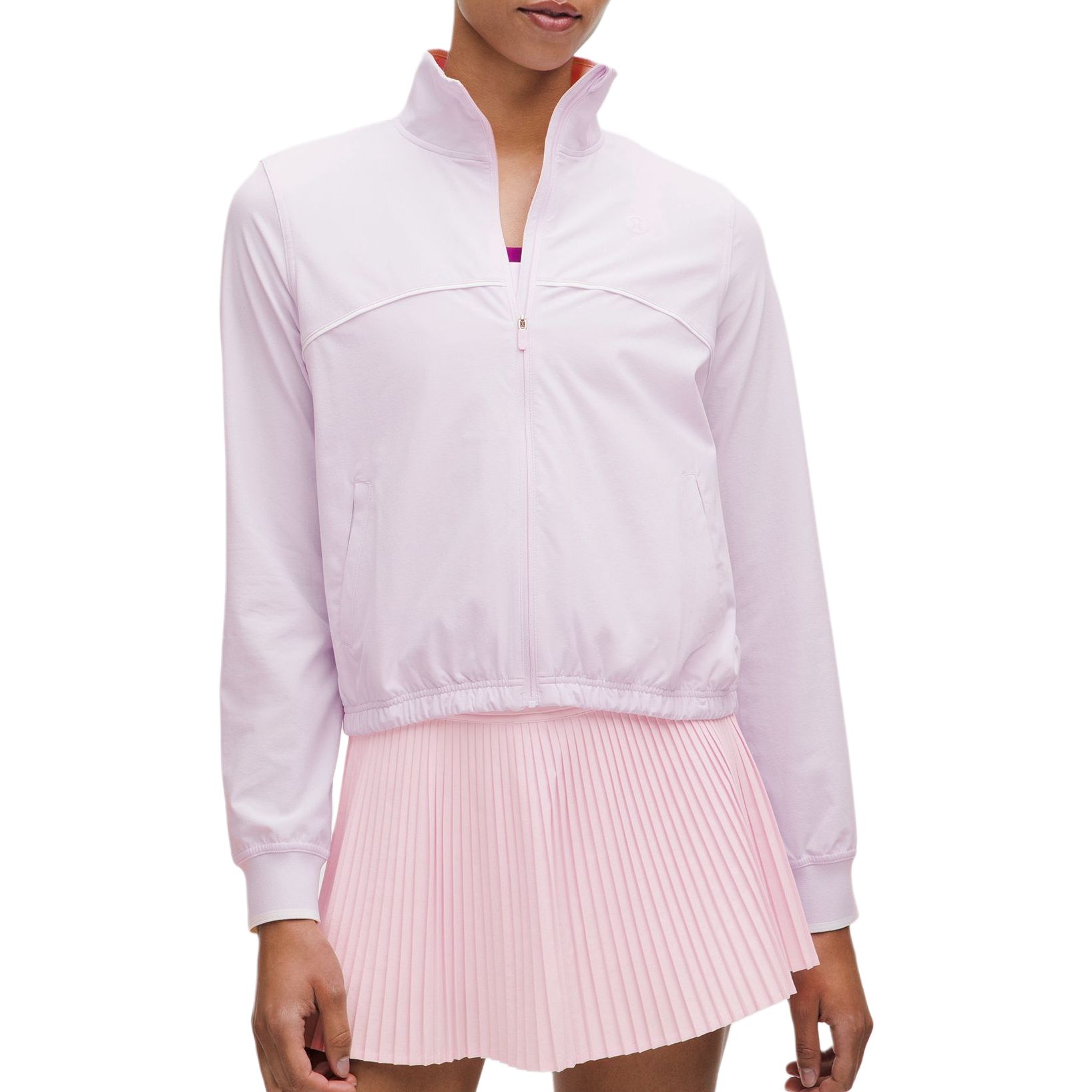 

Lululemon Женская куртка мягкая прозрачная розовая белая, Soft Sheer Pink/White/PNKO/WHT