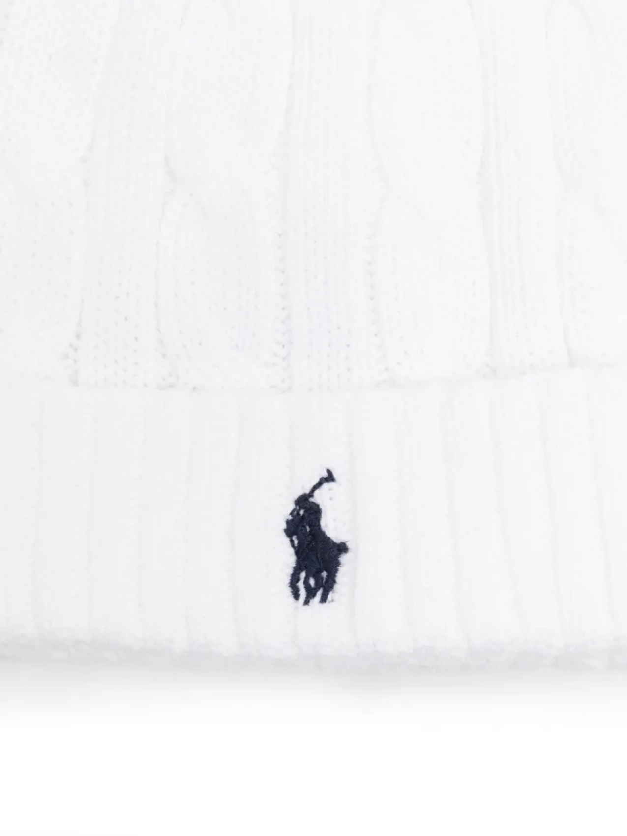 POLO RALPH LAUREN KIDS комплект из шапки и пинеток, белый — фото 2