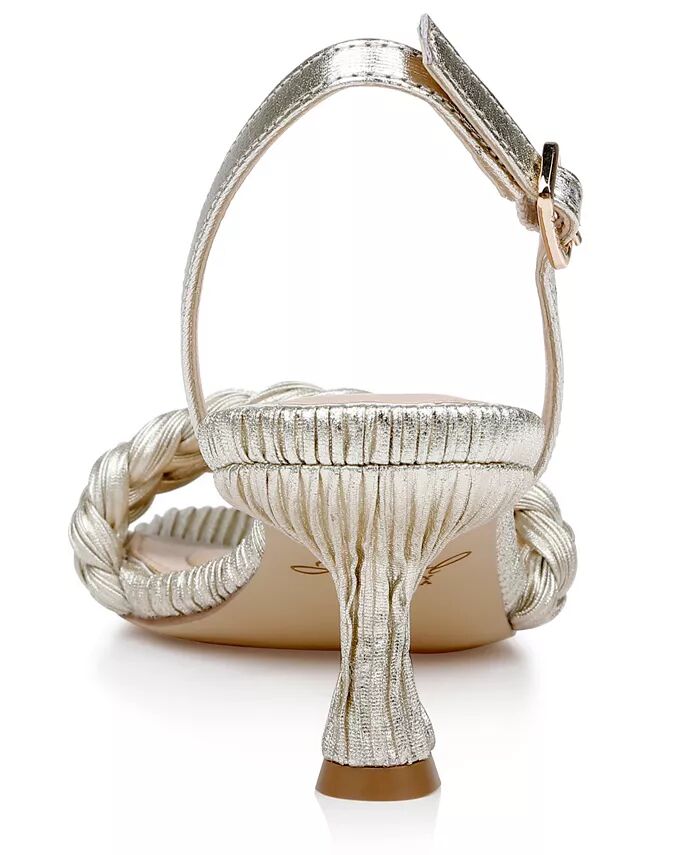 Женские сандалии Sharon Square Toe Dress Jewel Badgley Mischka, коричневый/бежевый — фото 3