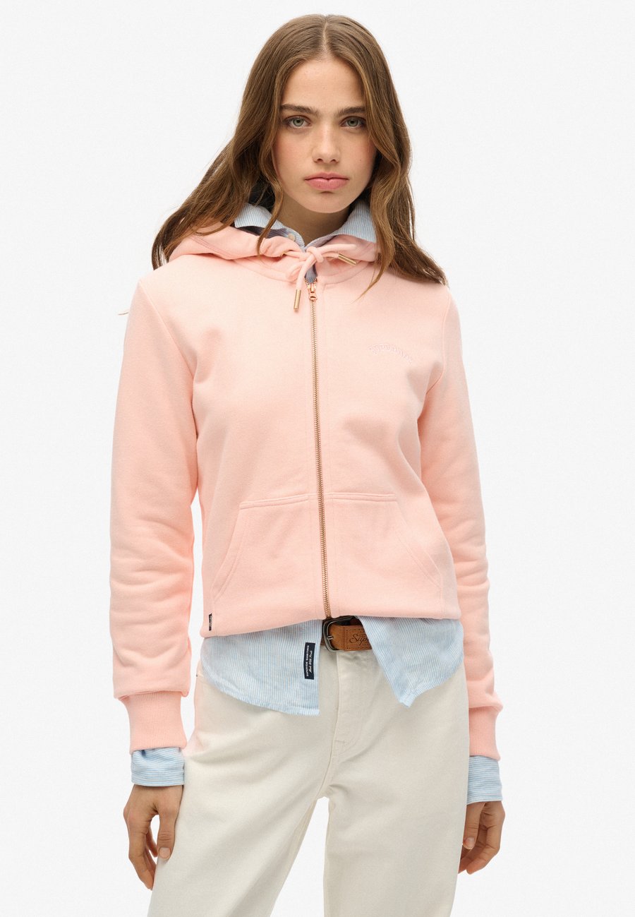 

Толстовка Superdry & Co Zip-up sweatshirt, Pale Rose Pink/Pink