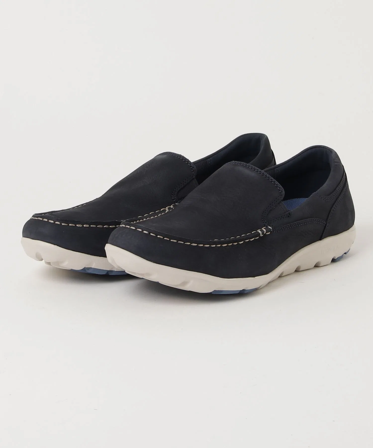 Мужские кожаные лоферы ROCKPORT TruWalk Zero II тёмно-синие