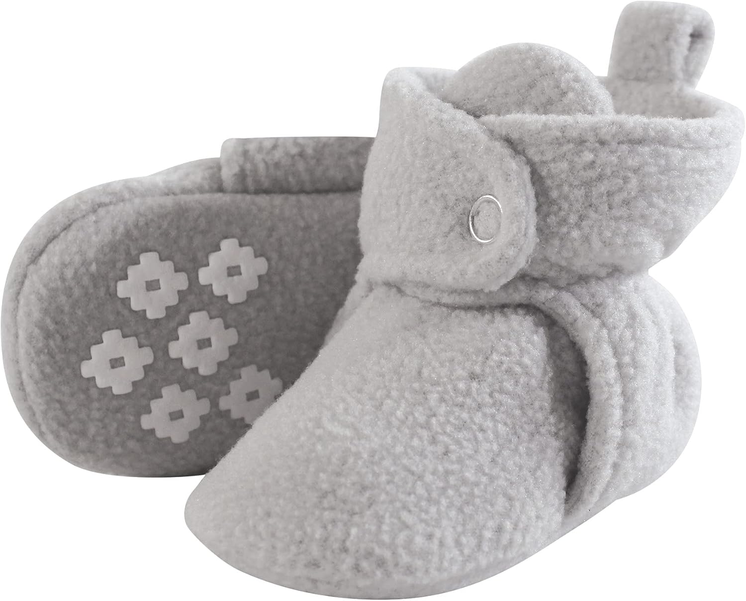 

Детские уютные флисовые пинетки Little Treasure унисекс, светло-серый