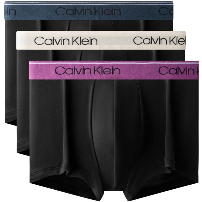 

Боксеры мужские 3 пары Space Black Calvin Klein, AWC-черный Base фиолетовый Waistband/бежевый Base белый Waistband/темно-синий Waistband