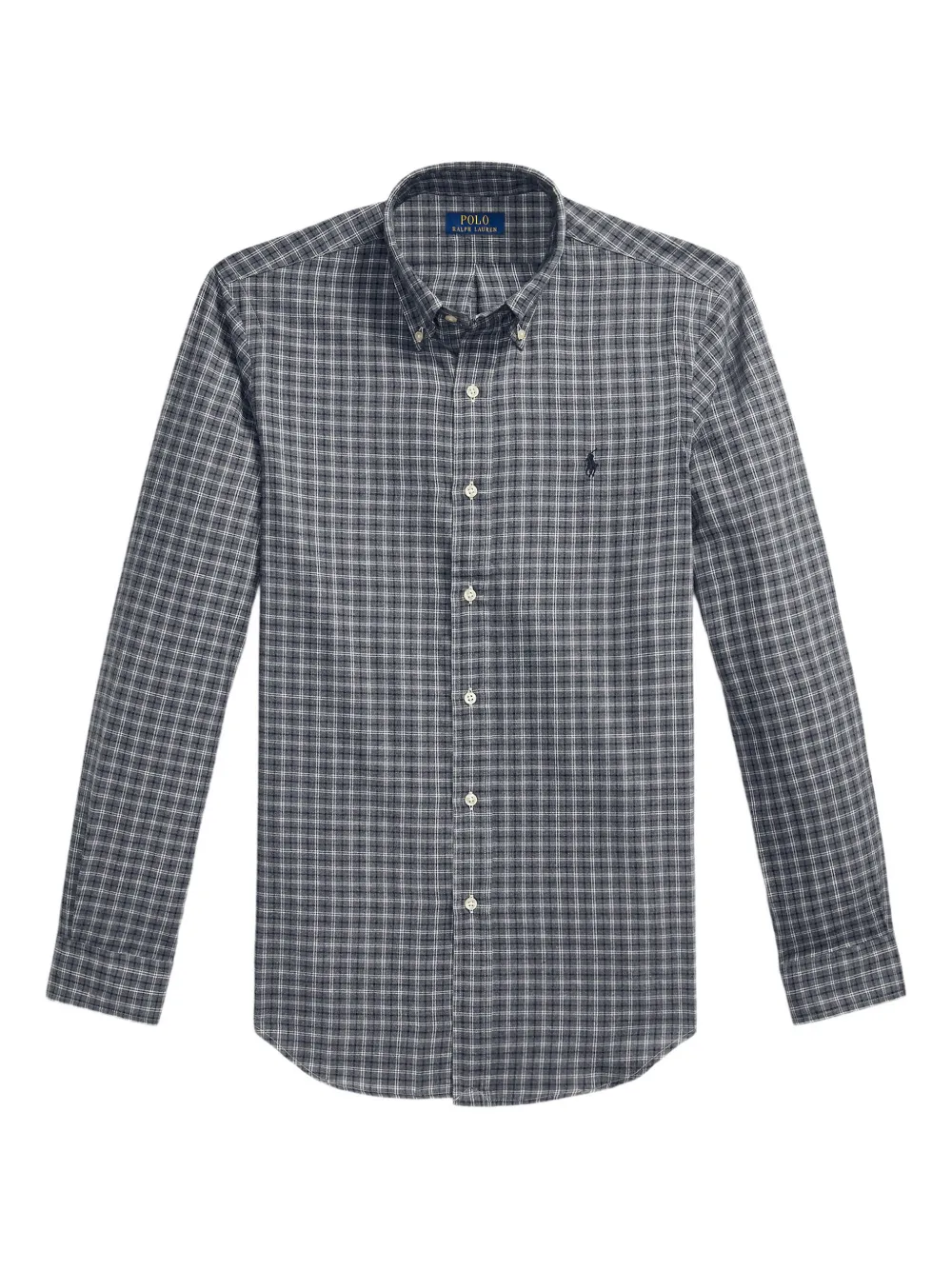 

Клетчатая рубашка с длинными рукавами POLO RALPH LAUREN, серый