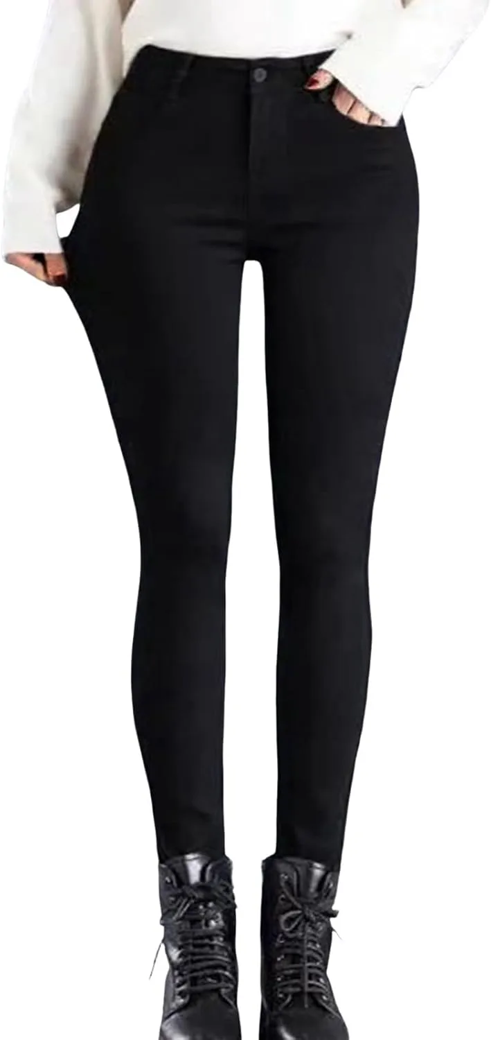 

Женские джинсы Stretch Fleece Skinny High Waist Jeggings для холодной погоды