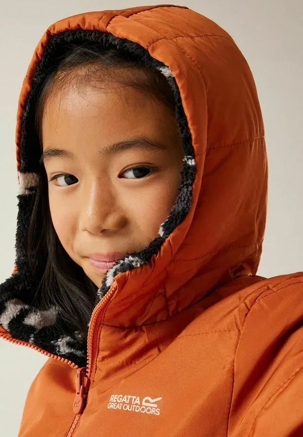 Куртка утепленная Regatta Kyrell reversible hooded jacket, оранжевый — фото 3