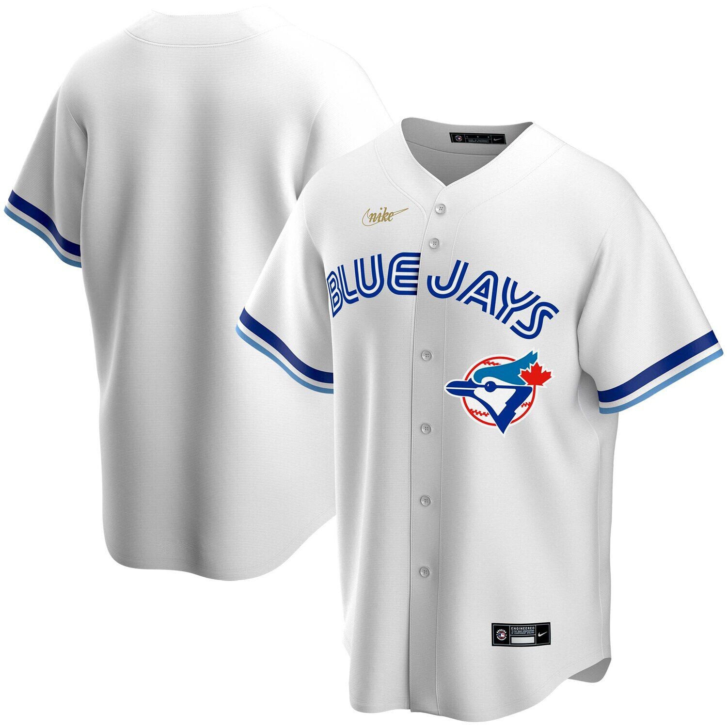 

Мужская белая футболка команды Toronto Blue Jays Home Cooperstown Collection Nike, Белый, Мужская белая футболка команды Toronto Blue Jays Home Cooperstown Collection Nike