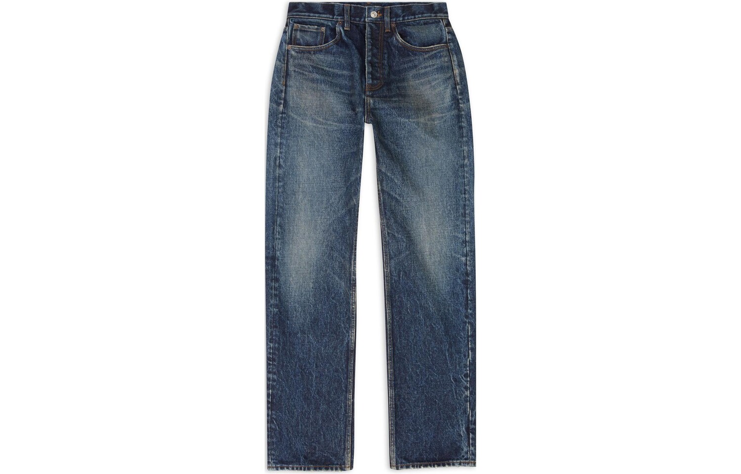 

Мужские свободные джинсы Selvedge Heavy Denim Large Fit Balenciaga, синий