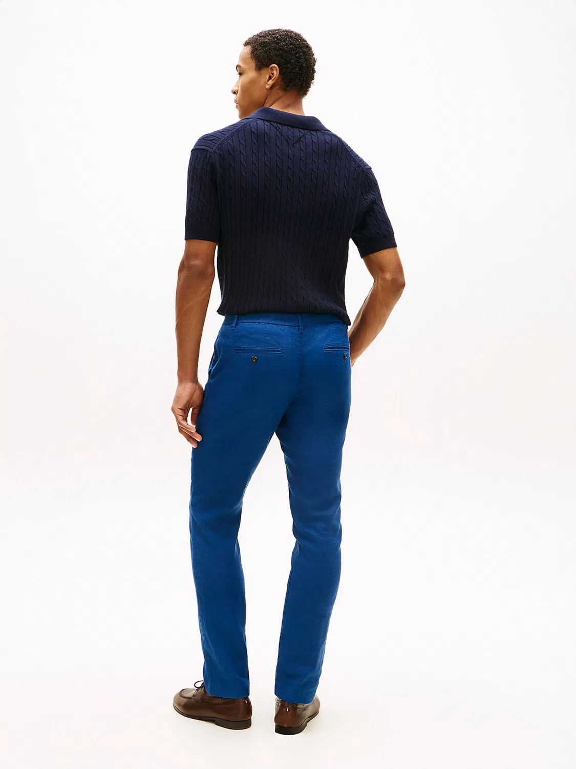 Узкие брюки-чиносы Tommy Hilfiger, Blue — фото 4
