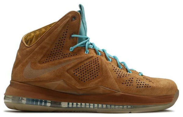 Кроссовки lebron 10 ext qs Nike, коричневый — фото 2