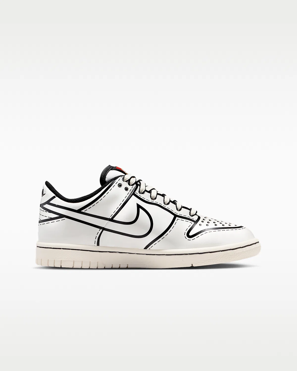 Детские кроссовки Nike Dunk Low x LEGO® Collection, Sail/Black/Rush Red/Sail — фото 3