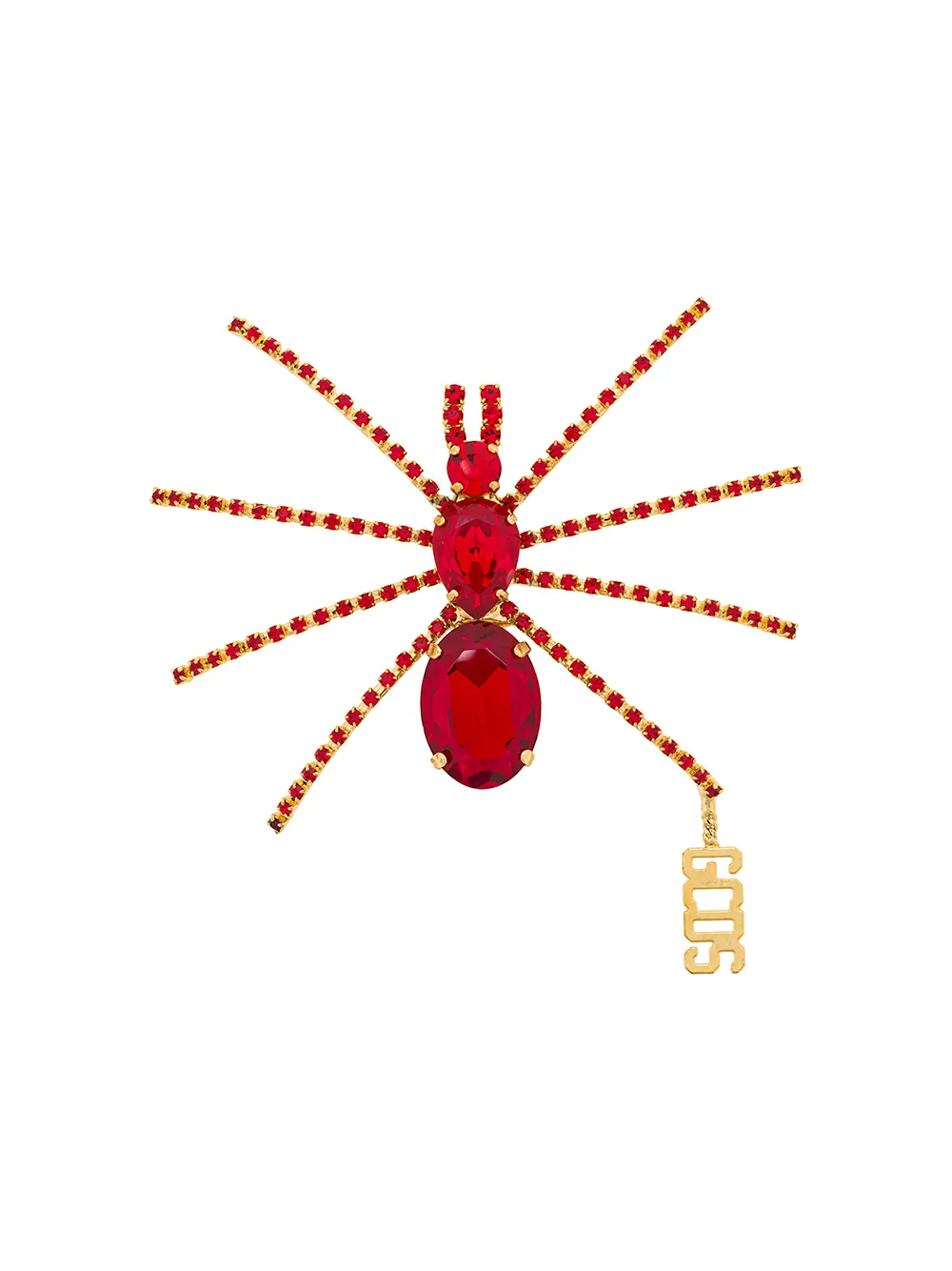 

Брошь с кристаллами GCDS, золотой