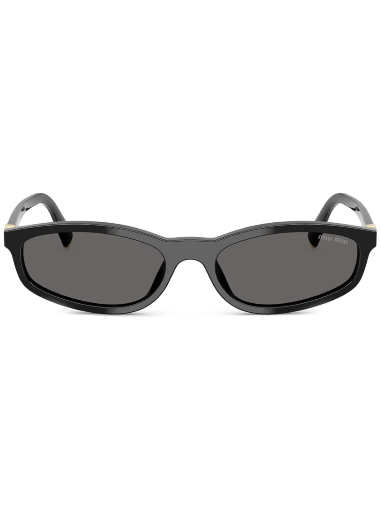 

Miu Miu Eyewear солнцезащитные очки в овальной оправе, черный