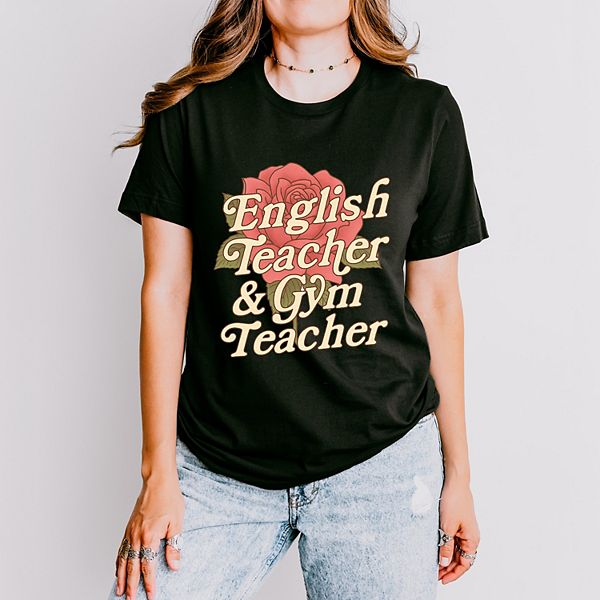 

Футболка с коротким рукавом English teacher + gym teacher rose Simply Sage Market, Black, Черный, Футболка с коротким рукавом English teacher + gym teacher rose Simply Sage Market, Black