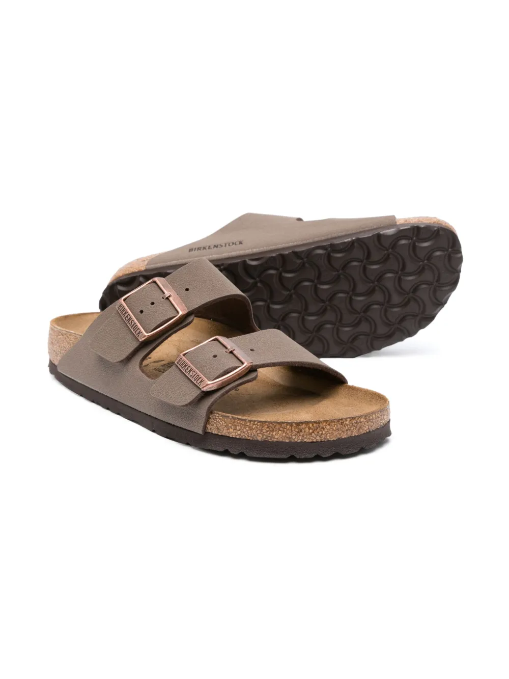 Сандалии Arizona Birkenstock Kids, коричневый — фото 2