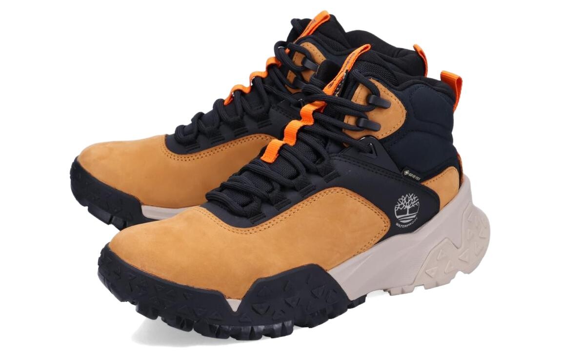 Мужские уличные ботинки Timberland для туризма, желтый/черный — фото 3