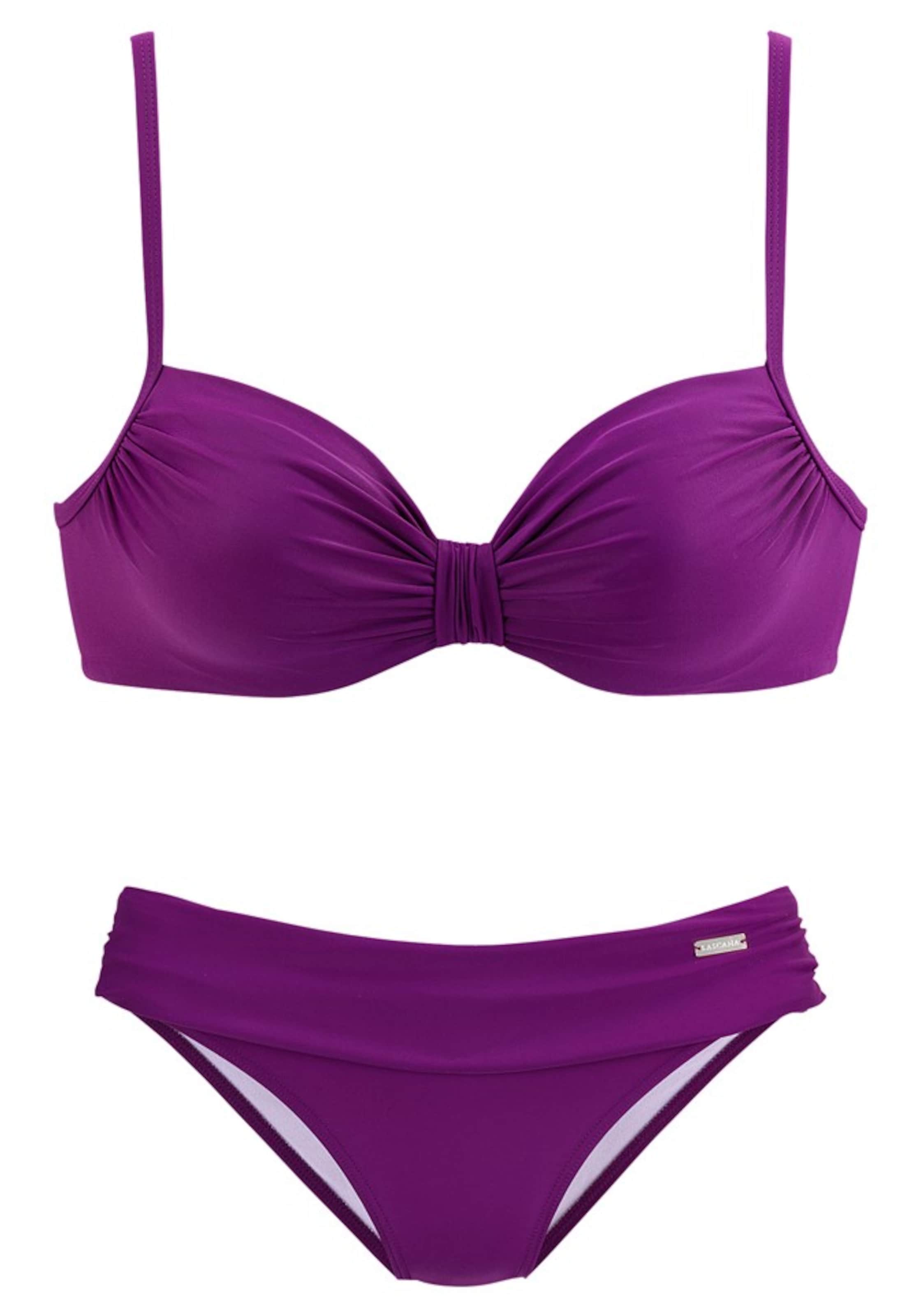 

LASCANA Футболка Bikini в фиолетовом, Фиолетовый, LASCANA Футболка Bikini в фиолетовом