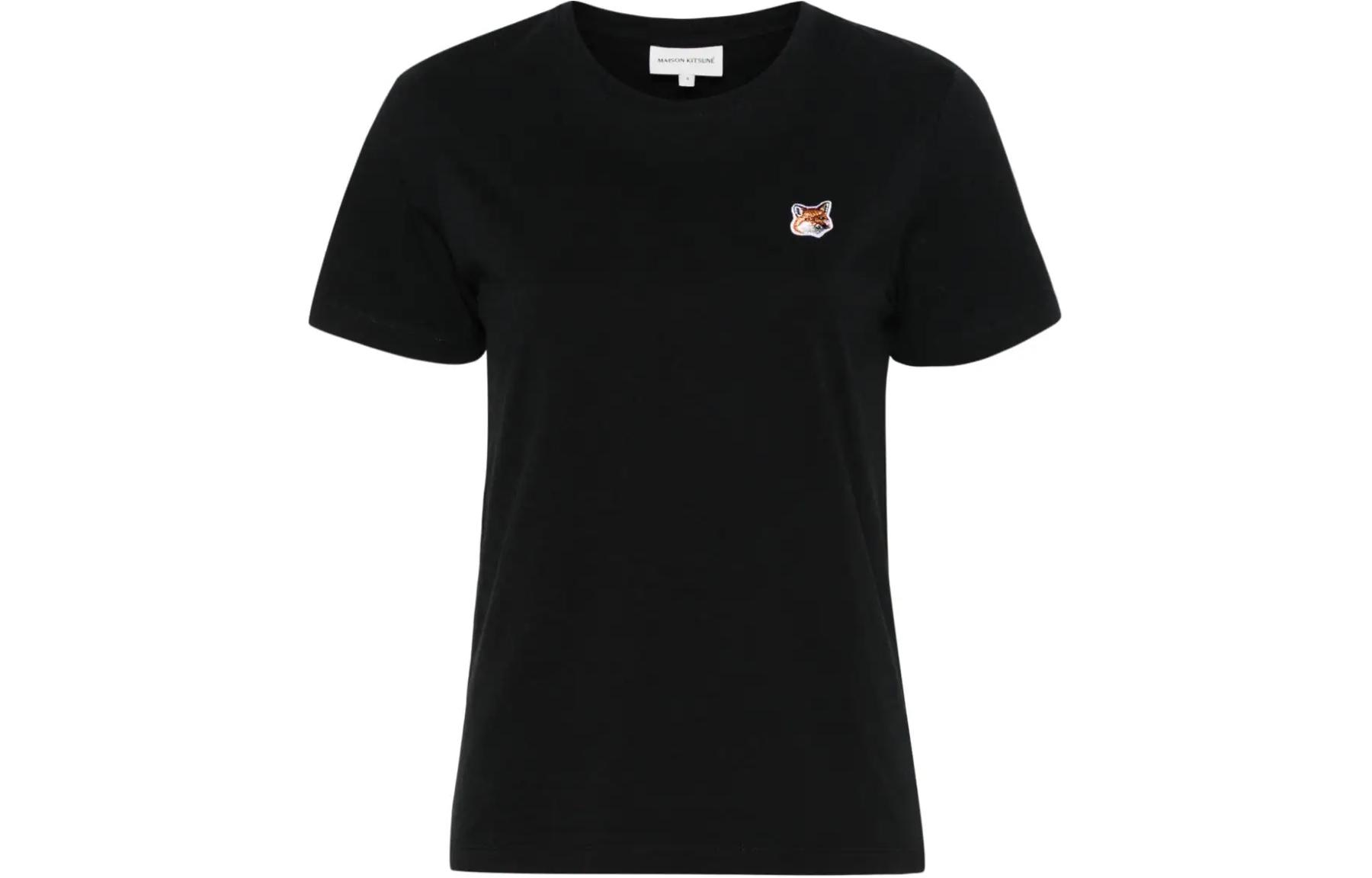 

Футболка с аппликацией Fox от Maison Kitsuné Maison Kitsune, черный