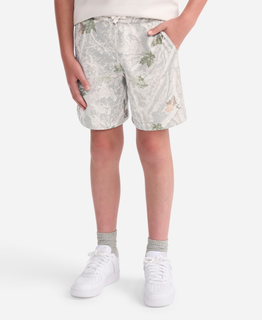Детские флисовые шорты Essential abercrombie kids, Camo/Gray — фото 2