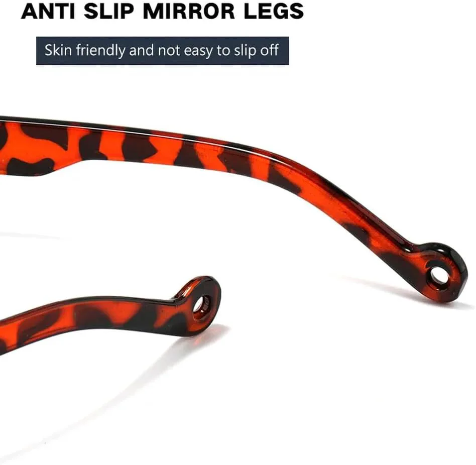 

Модные винтажные солнцезащитные очки для женщин в стиле ретро, ​​прямоугольные, популярные яркие очки для женщин, с леопардовым принтом, один размер TYUVIVO, Leopard