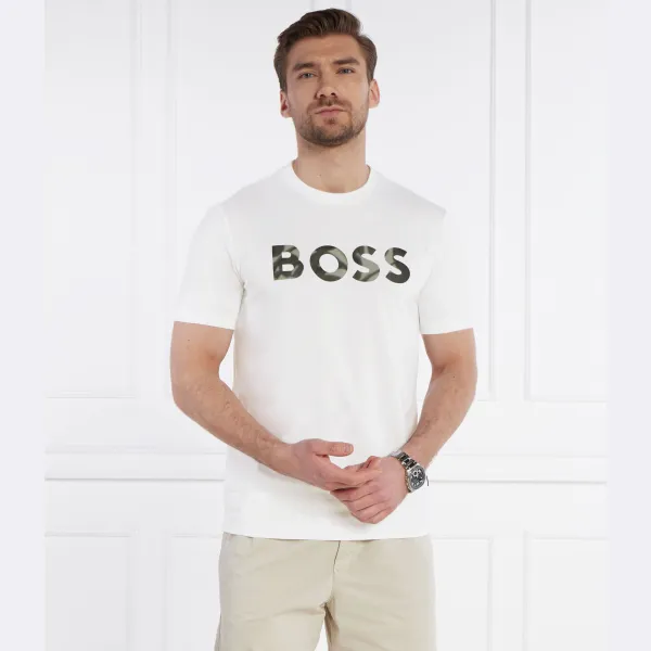 Футболка Thompson стандартного кроя Boss, белый — фото 2