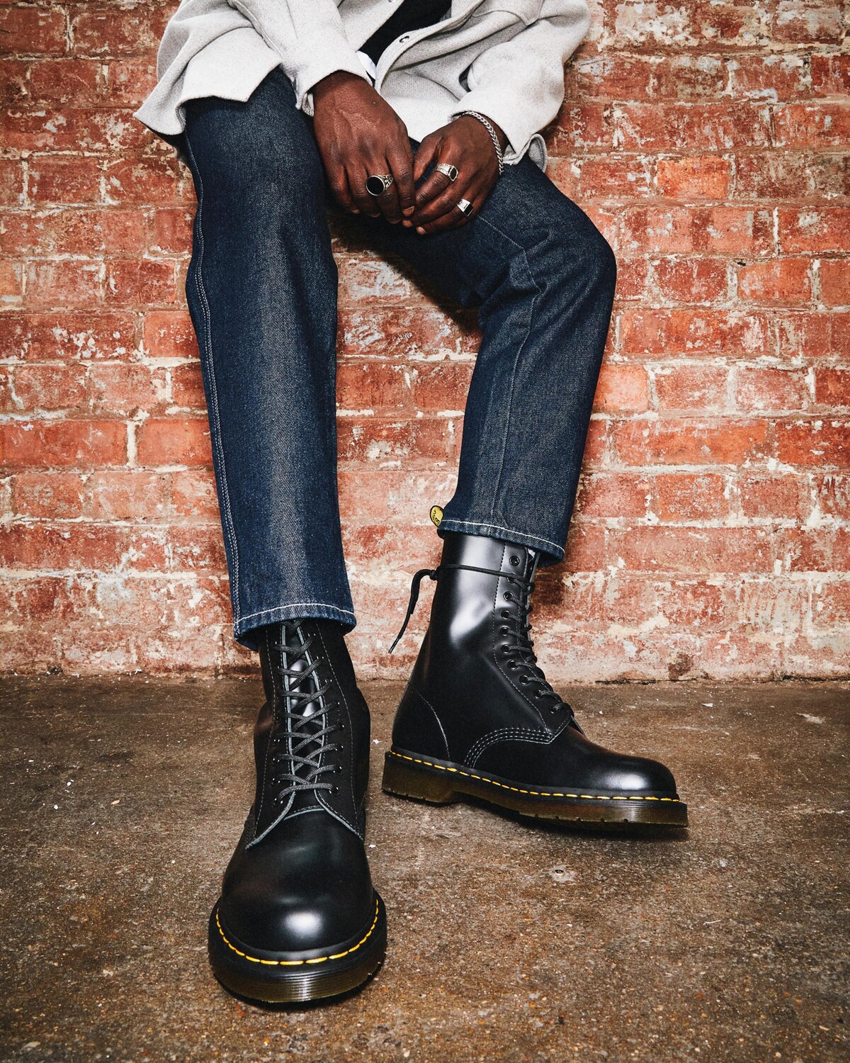 

Сапоги до середины икры из гладкой кожи 1490 Dr. Martens