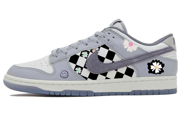 

Кроссовки Nike Dunk Skateboarding Shoes Men Low-top Grey/white, серый