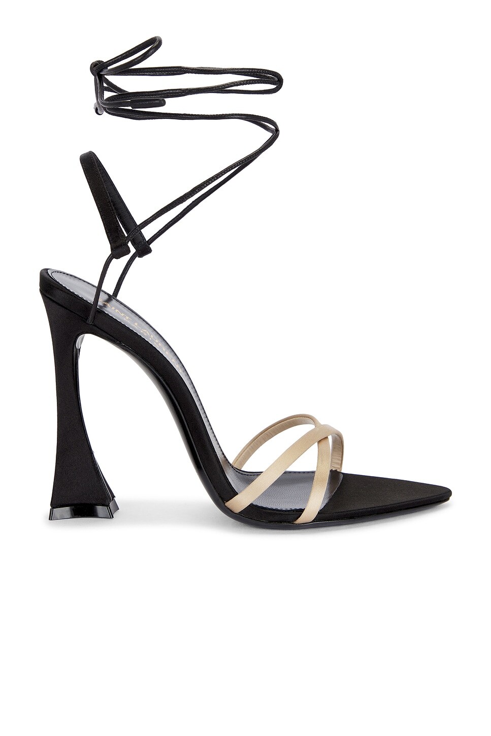 Джиппи сандалии Saint Laurent, цвет Faint Pink & Nero