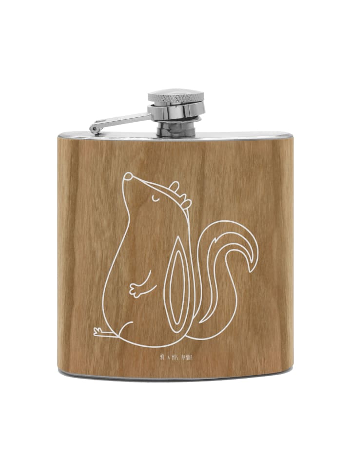 

Mr. & Mrs. Panda Фляга с простым, не украшенным рисунком, коричневого цвета