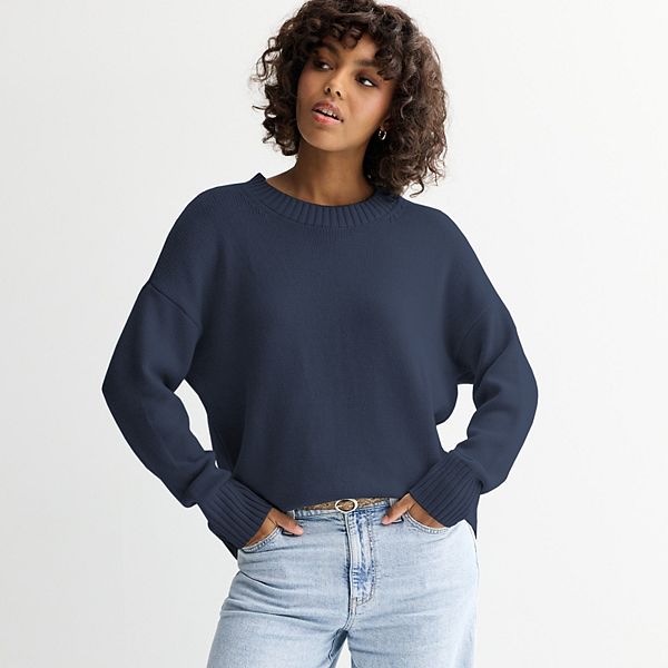 

Джемпер с круглым вырезом для подростков So, Bayou Navy