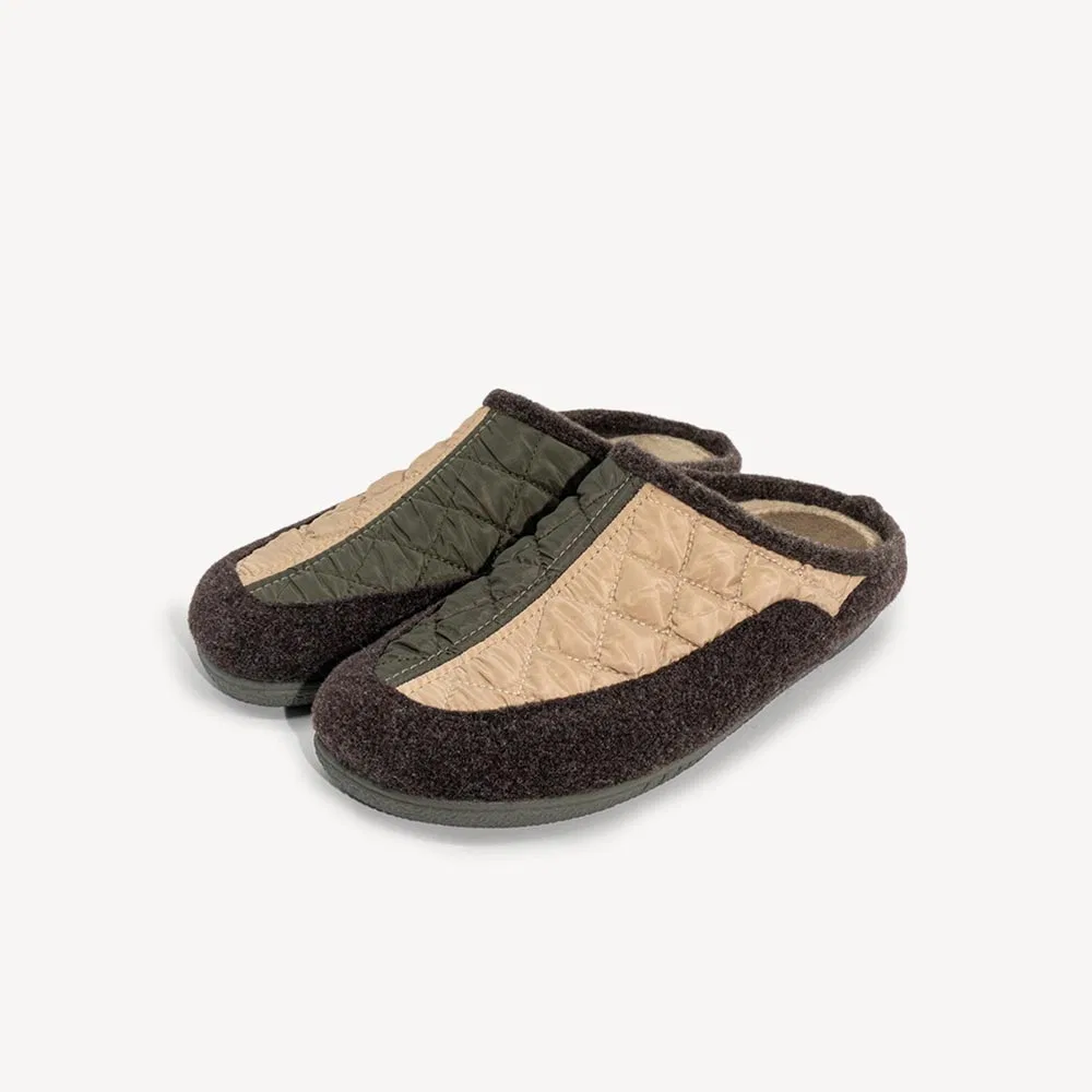 Мужские тёплые шлёпанцы Cadiz 50 бежево-хаки от Gurus Shoes — фото 4