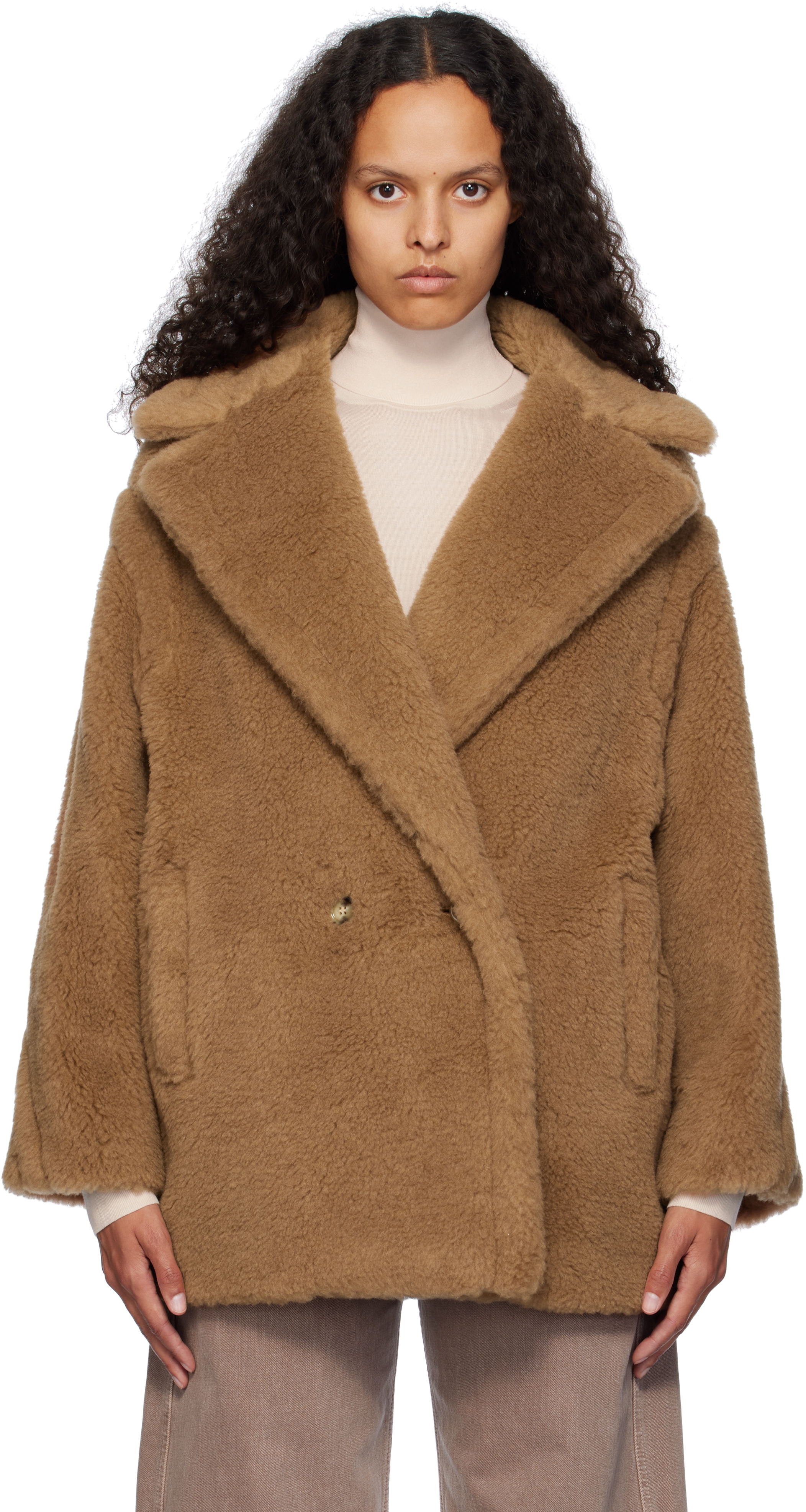 

Ax ara коричневое пальто Dramma Max Mara