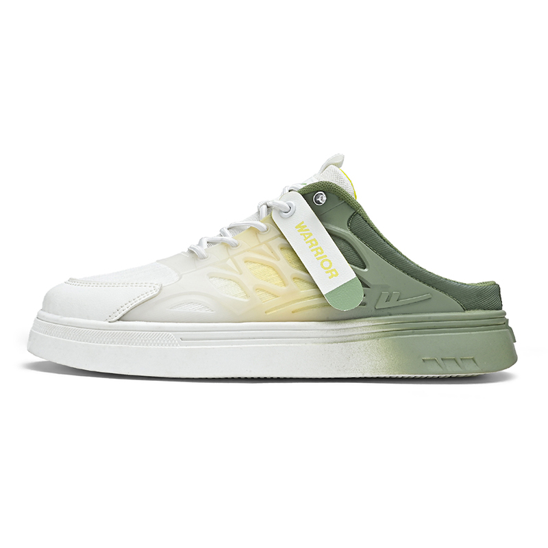 

Нескользящие износостойкие низкие мужские кроссовки WARRIOR, White Green