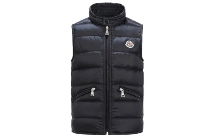 Moncler Детский жилет Midnight Blue — фото 3