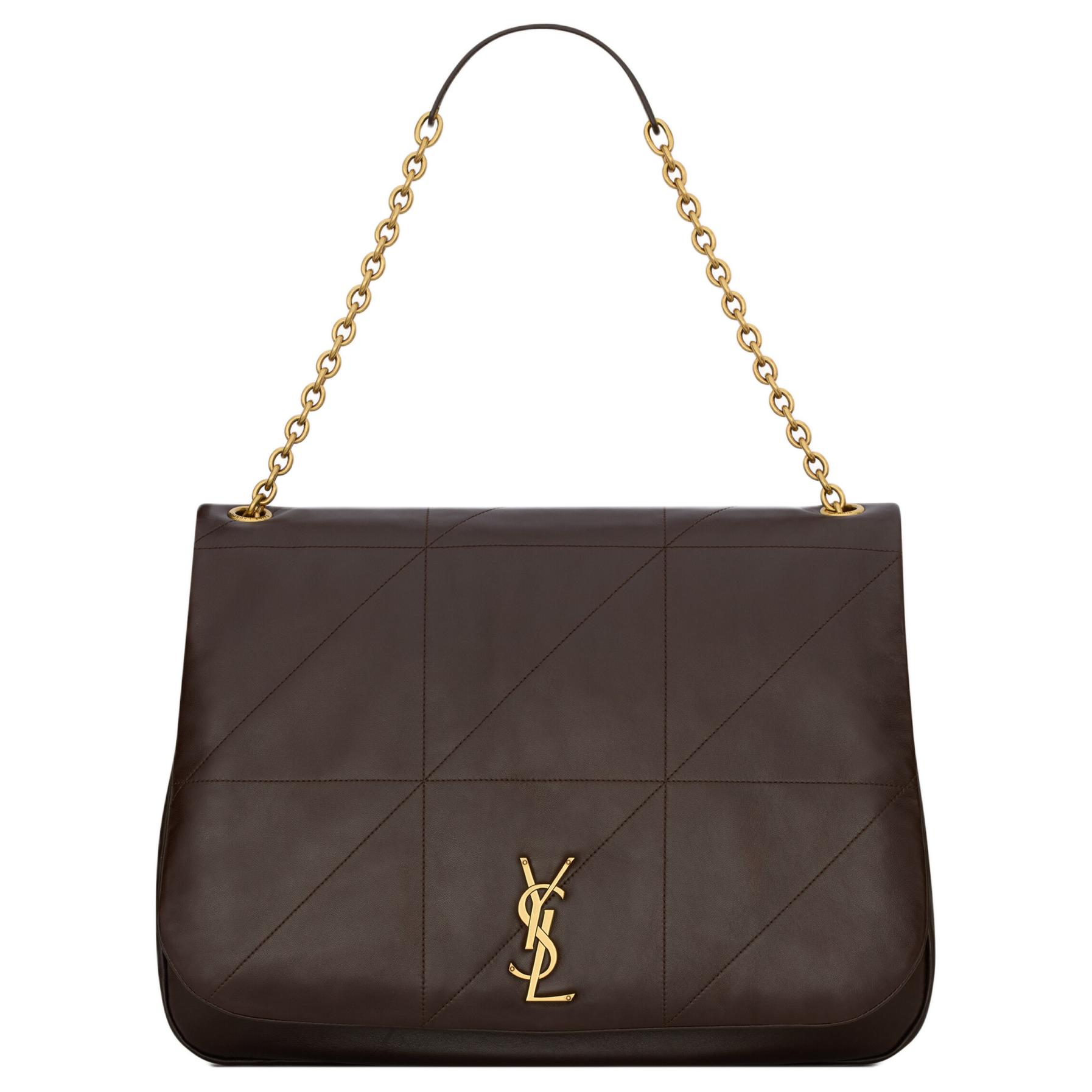 

SAINT LAURENT Сумка через плечо из ягненка, кроссбоди, женская сумка Dark Umber