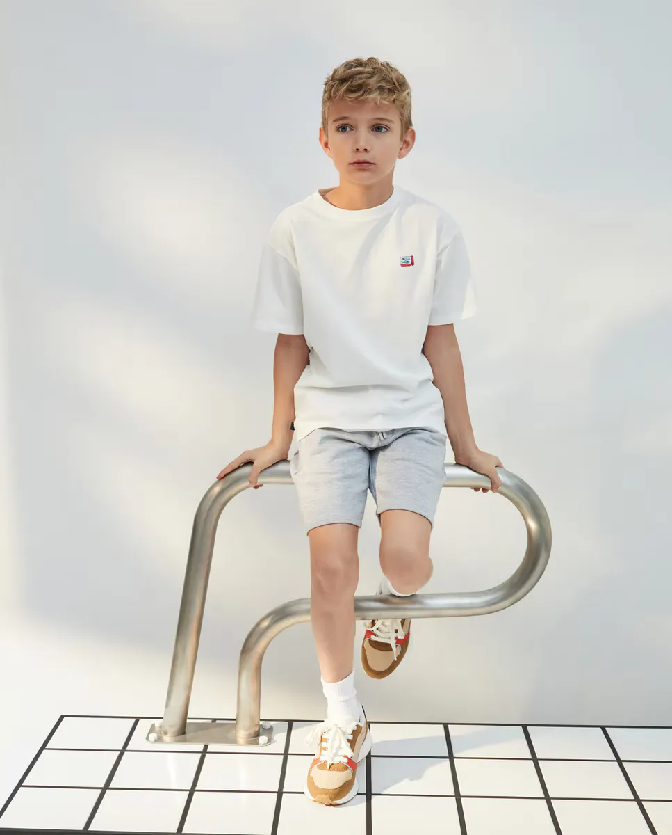 

Флисовые шорты-бермуды для мальчиков Kids El Corte Inglés, светло-серый