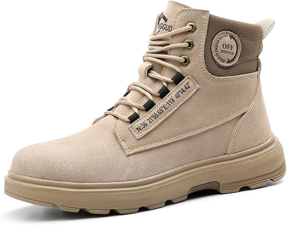 

Ботинки lmprock унисекс с кожей, стальным носком, защитой от проколов и брызг, противоскользящие, огнеупорные, неразрушимые, Sandy