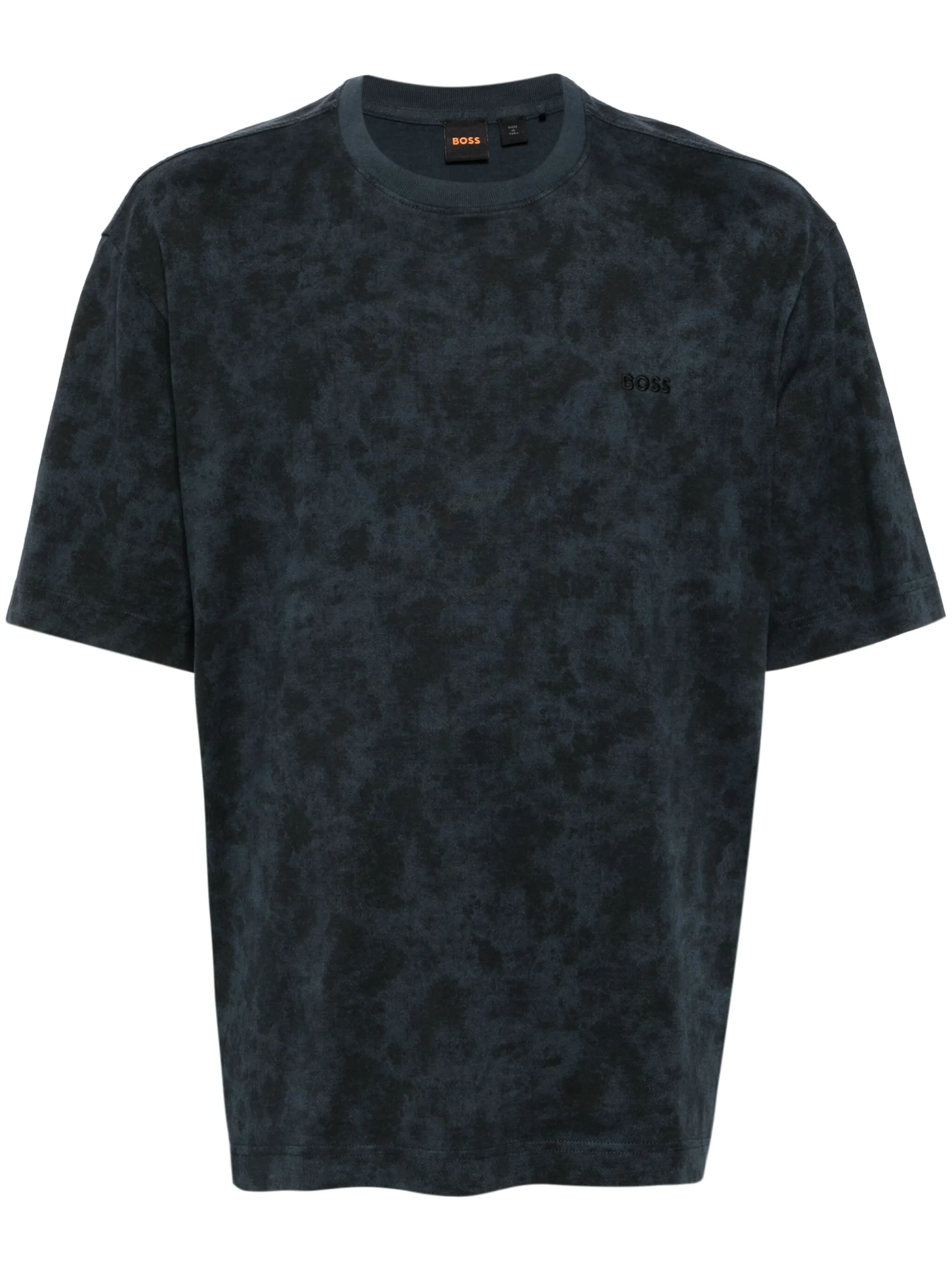 

Футболка с принтом тай-дай Boss, синий