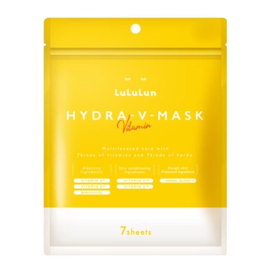 

Lululun Маска для лица Lululun V 1K 7'S แผ่นมาส์กหน้า มาสก์วิตามิน ผิวโกลว์กร ะจ่างใส, ํYellow