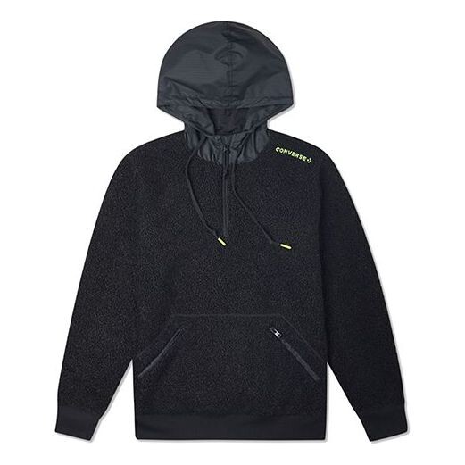 

Толстовка mountain club sherpa pullover hoodie 'black' Converse, черный