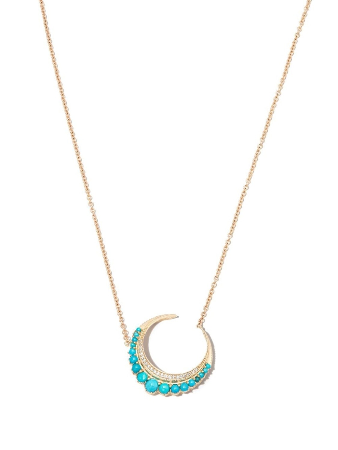 

Колье Crescent Moon из желтого золота Jacquie Aiche, золотой