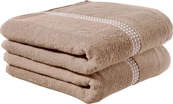 

Полотенце для душа Erwin Müller 2er-Pack 164498, 70x1x140 см, бежевый