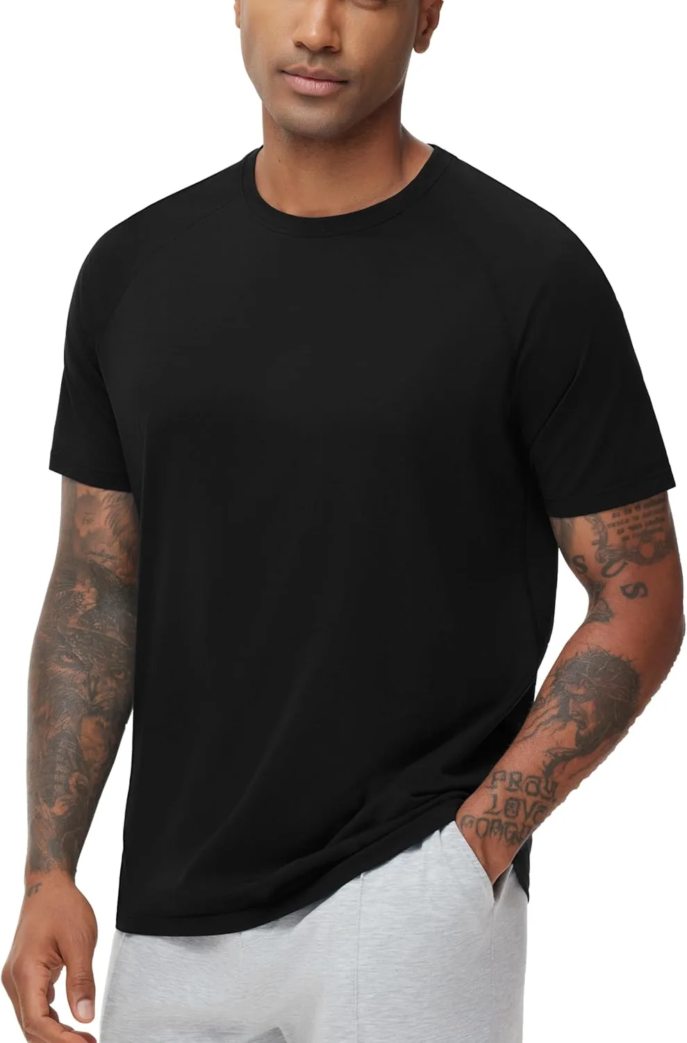 

Футболка мужская для тренировок The Gym People с коротким рукавом, дышащая, UPF 50+