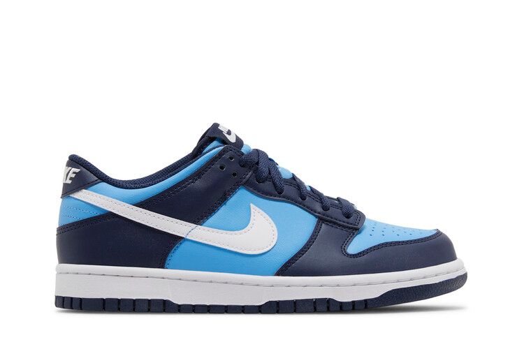 Кроссовки Nike Dunk Low GS 'University Blue', синий — фото 2